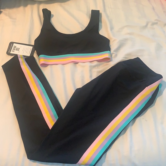 Electric Yoga Other - Express workout set with rainbow detail small